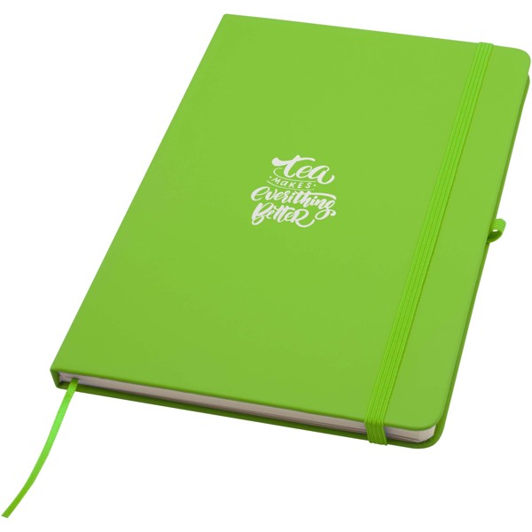 Blocco note formato A5 con copertina rigida Spectrum Plus - Verde lime