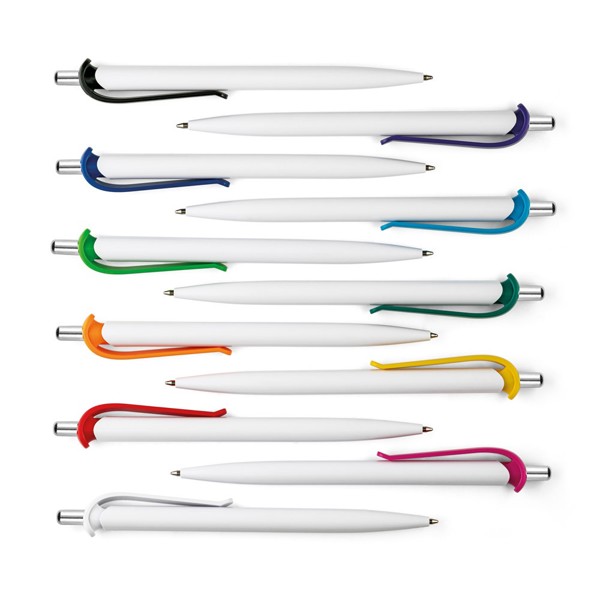 ANA. ABS ball pen with clip - White