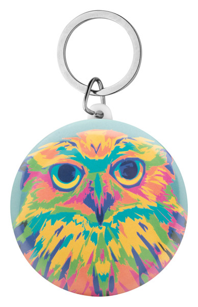 Pin Button Keyring KeyBadge Maxi