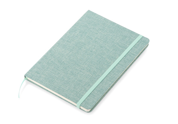 Recycled cotton notebook BIVELLO A5 - celadon