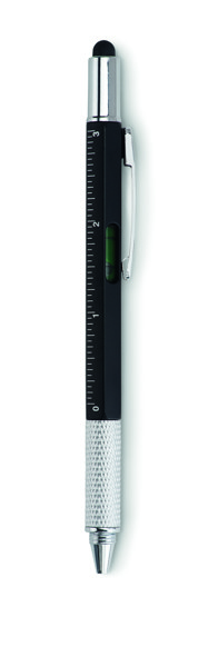 Spirit level pen with ruler Toolpen - Black