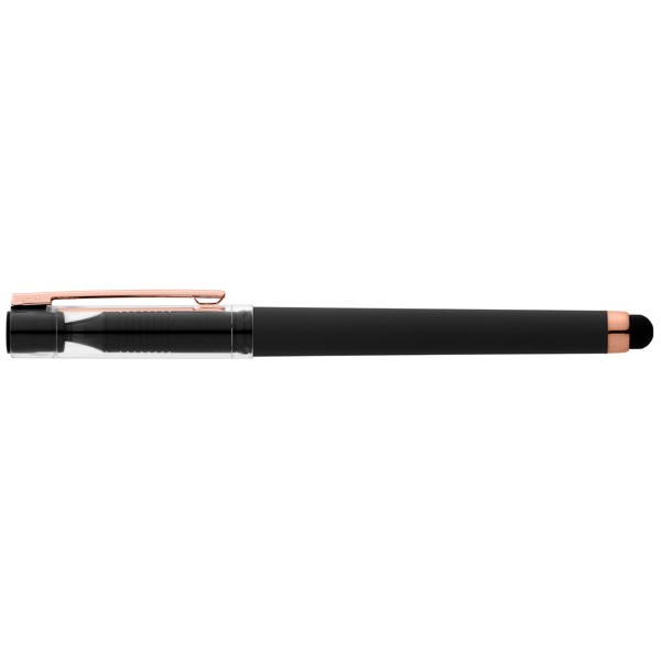 Kappa Softy Rose Gold Gel Pen w/ Stylus - Black / Silkscreen