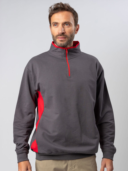 Egadi - Dark Grey / Red / XL