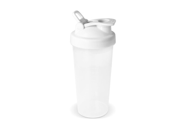 Shaker bottle 700ml, mixing grid - White
