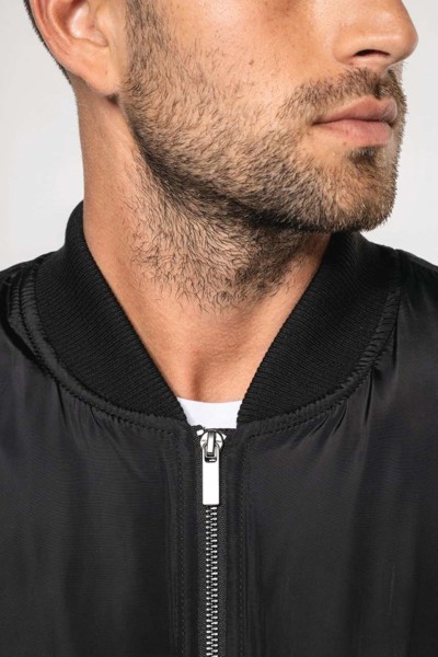 Men's Bomber Jacket - Black / S