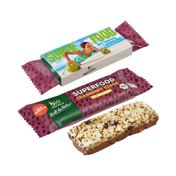 Organic Cereal Bar Superfood Cranberry & Cocon