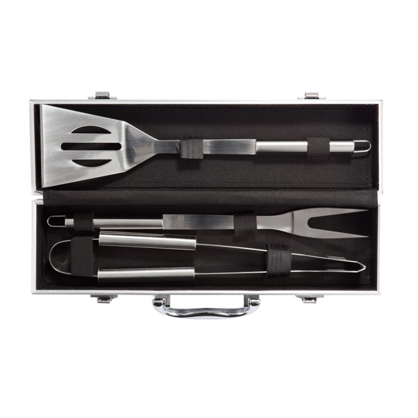 XD - 3 pcs barbecue set in aluminium box