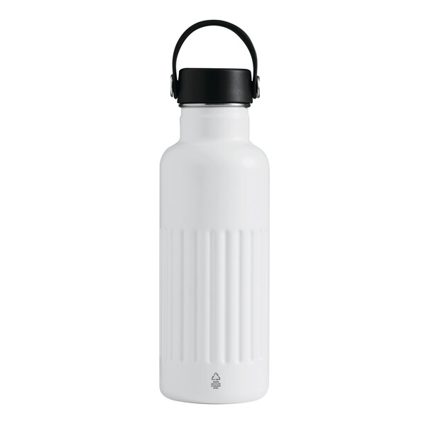 Vacuum Drinking Bottle Wave Trail - White