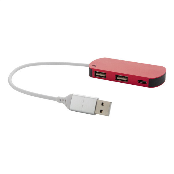Usb Hub Raluhub - Red