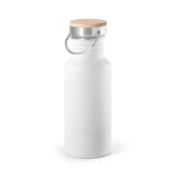 OASIS. Stainless steel bottle 540 ml - White