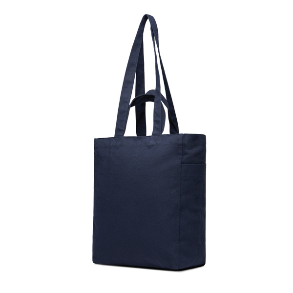 VINGA Tote bag avec zip en toile recyclée Hilo AWARE™ - Bleu Marine
