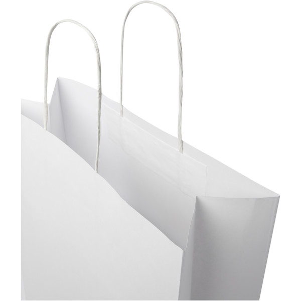 Xxl kraft papirna vrečka 31x12x41 cm, 120 g/m2 - Bela
