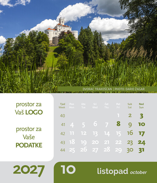 Stolni CD kalendar – Dvorci i utvrde