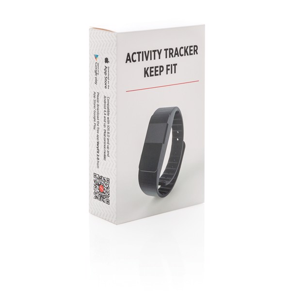 Monitor de actividad Keep fit - Negro