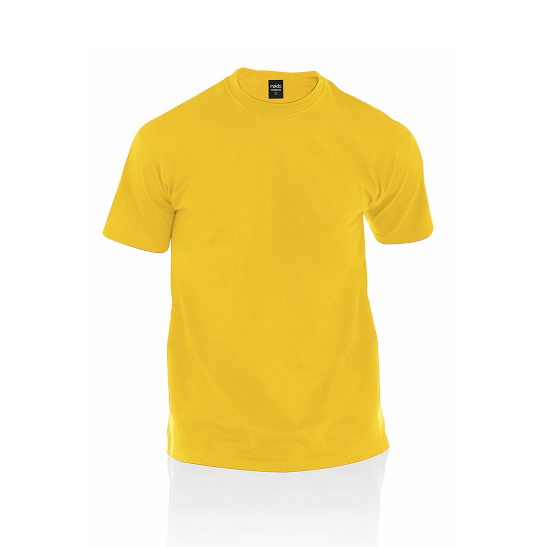 Camiseta Adulto Color Premium - Amarillo / L