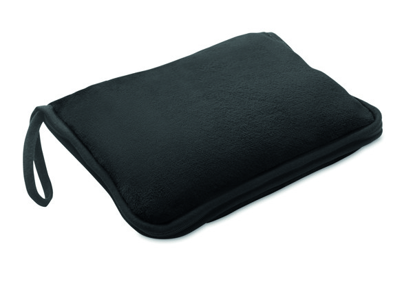 Set di coperte da viaggio 2 in Cozy - Nero