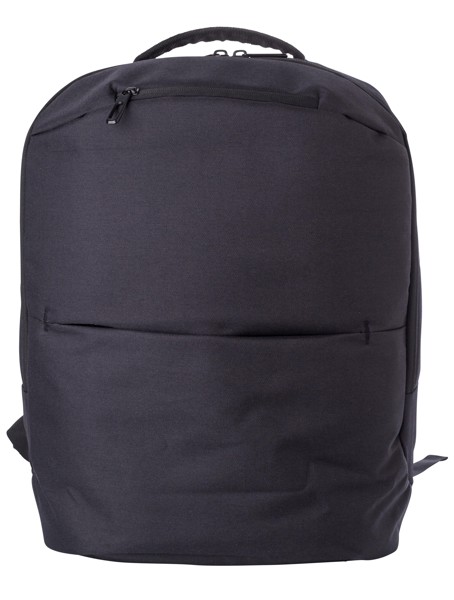Polyester (600D) laptoptas Nicolas - zwart