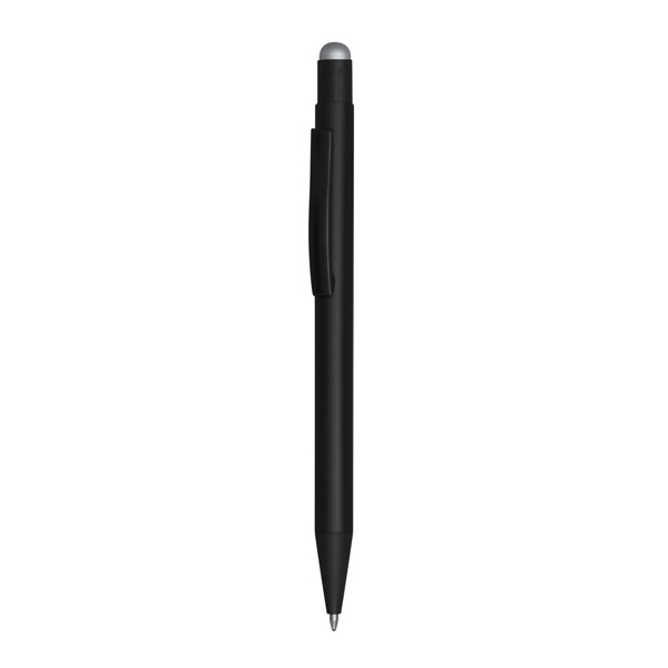 Alu-Kugelschreiber Black Beauty - Schwarz / Silber