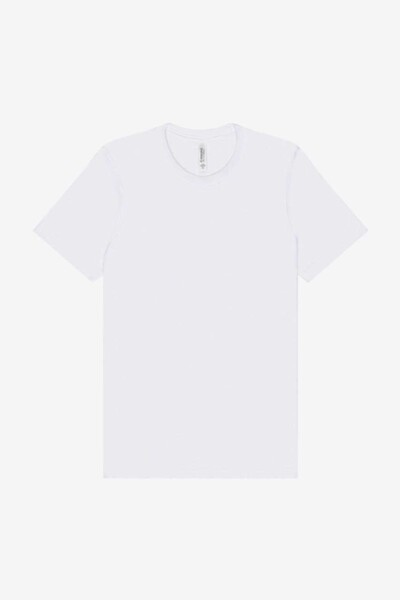Unisex Poly-Cotton Short Sleeve Tee - White / M