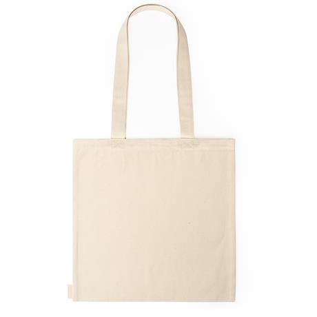 Bolsa tote personalizada de algodón orgánico 300 g/m² con asas largas