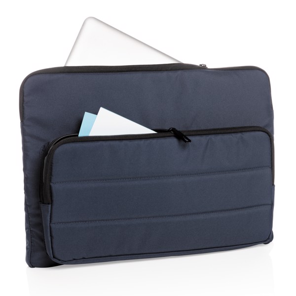 Pochette pour ordinateur 15,6" Impact en rPET AWARE™ - Bleu Marine
