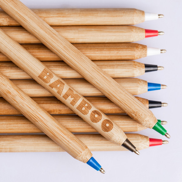 Chavez bamboo ballpen - White