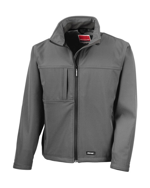 Men's Classic Softshell Jacket - Grey / 2XL