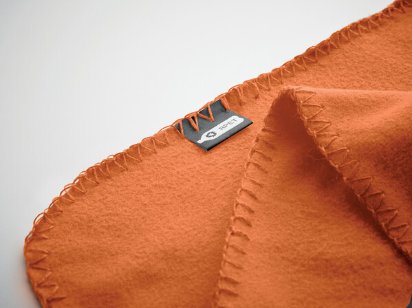 Couverture de voyage en RPET Musala Rpet - Orange