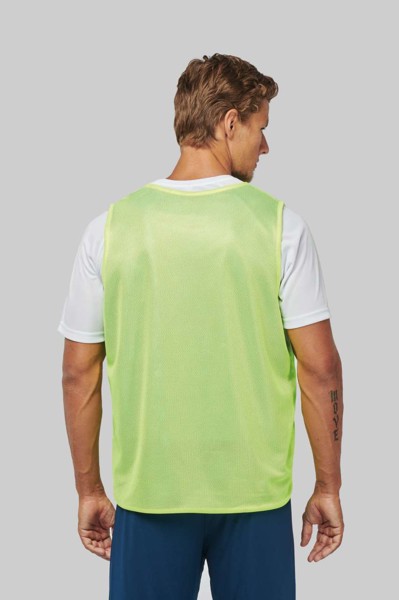 Multi-Sports Reversible Bib - Fluorescent Yellow / Sporty Royal Blue / L/XL