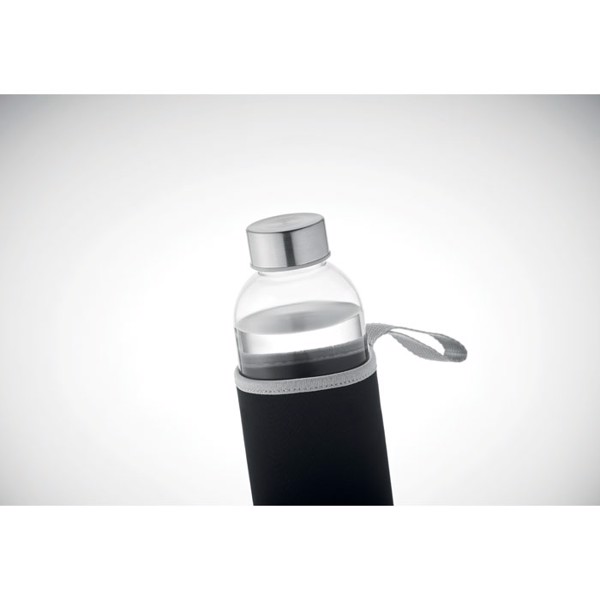 Utah Large glass bottle, 750 ml, neoprene pouch