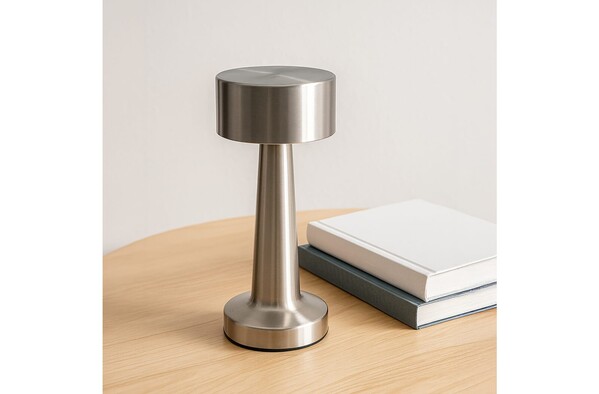 Lampe de table Lumo avec 3 modes d'éclairage et variateur de lumière - Argent