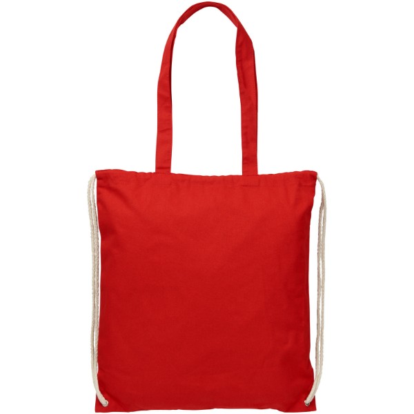 Eliza 240 g/m² cotton drawstring bag 6L - Red
