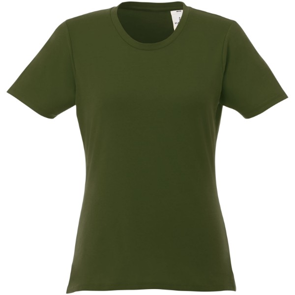 Dámské triko Heros s krátkým rukávem - Vojenská zelená / XL