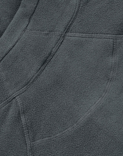 Signature Tagless Microfleece Full Zip Men - Dark Black / 5XL