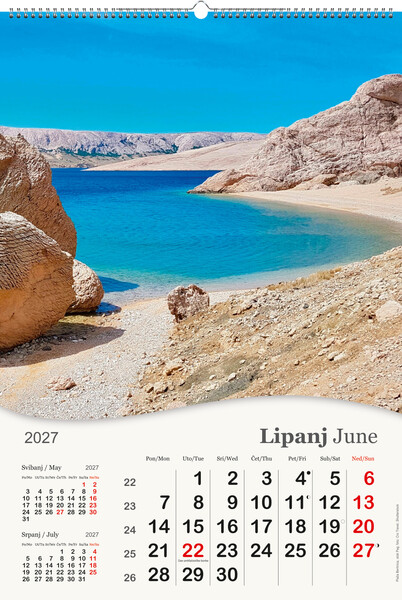 Okomiti zidni kalendar – More, more…