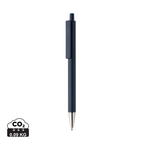 Stylo en aluminium recyclé certifié RCS Amisk - Bleu