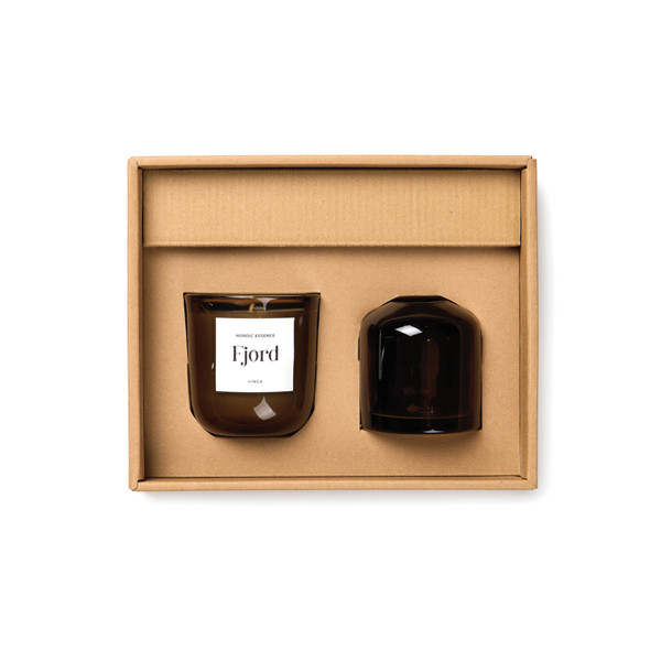 VINGA Set d'ambiance essence Nordic - Bleu / Marron Foncé