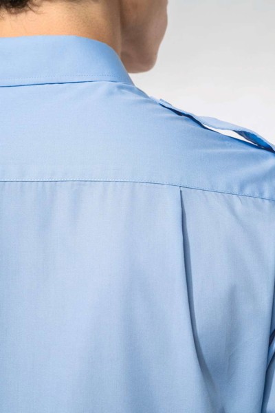 Men's Long-Sleeved Pilot Shirt - White / S