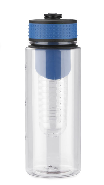 Bidon z wkładem na owoce FRUGT 800 ml - Niebieski