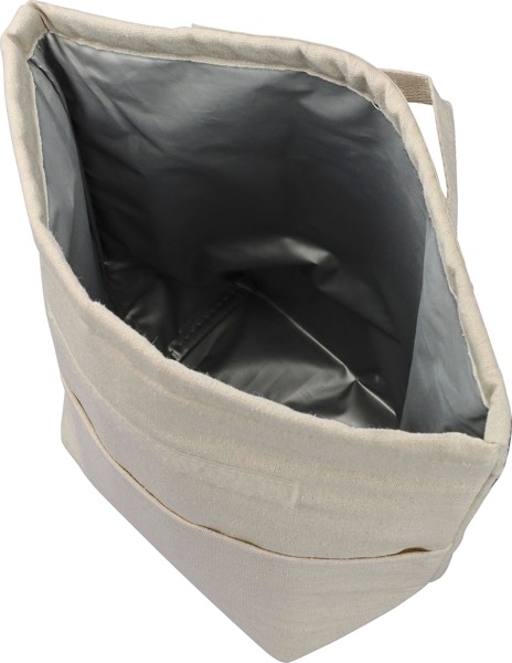 Saco isotérmico rolltop em algodão reciclado (220 g/m2) Faith