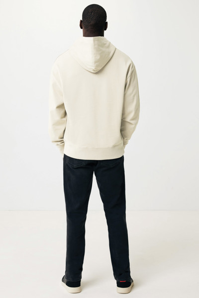 Mikina s kapucí Iqoniq Yoho relaxed fit z recykl. bavlny - Natural Raw / XXS