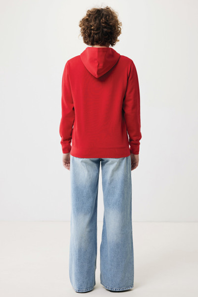 Iqoniq Yengo φούτερ από ανακυκλωμένο βαμβάκι με κουκούλα και πλαϊνές τσέπες - Red / S