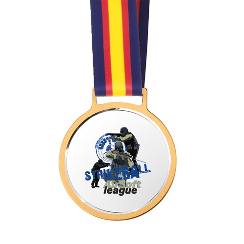 MEDAILLE DRAPEAU ESPAGNE “VIKTOR” - Drapeau Espagne/ Blanc