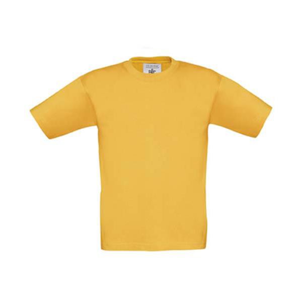 T-Shirt B&C Exact 150 Kids - 100% Algodão (Investindo Em Better Cotton) - Amarelo Torrado / 3_4