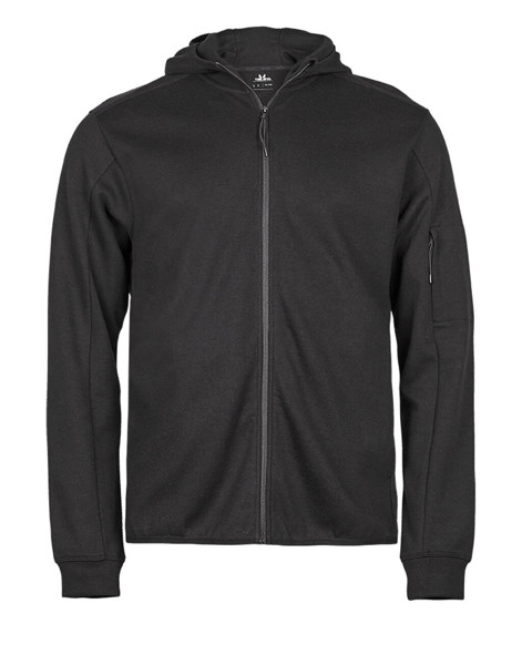 Athletic Hooded Full Zip Sweat - Black / XS