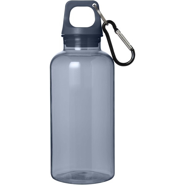 Bouteille d'eau Oregon de 400 ml en plastique recyclé avec mousqueton - Bleu hale