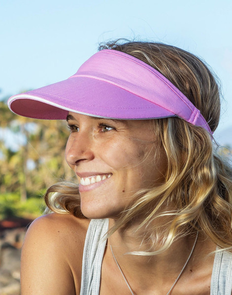 Sport Visor - Pink / White / ONE SIZE