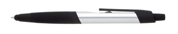 Plastic Ballpoint Pen Tocca- Silver Accerories - Silver/Silver
