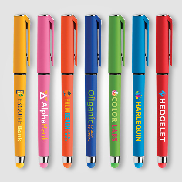 Islander Softy Brights Gel w/Stylus - Assorted / 4 Color inkjet