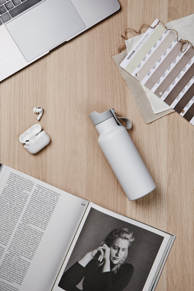 VINGA Balti vacuum bottle - White / Grey